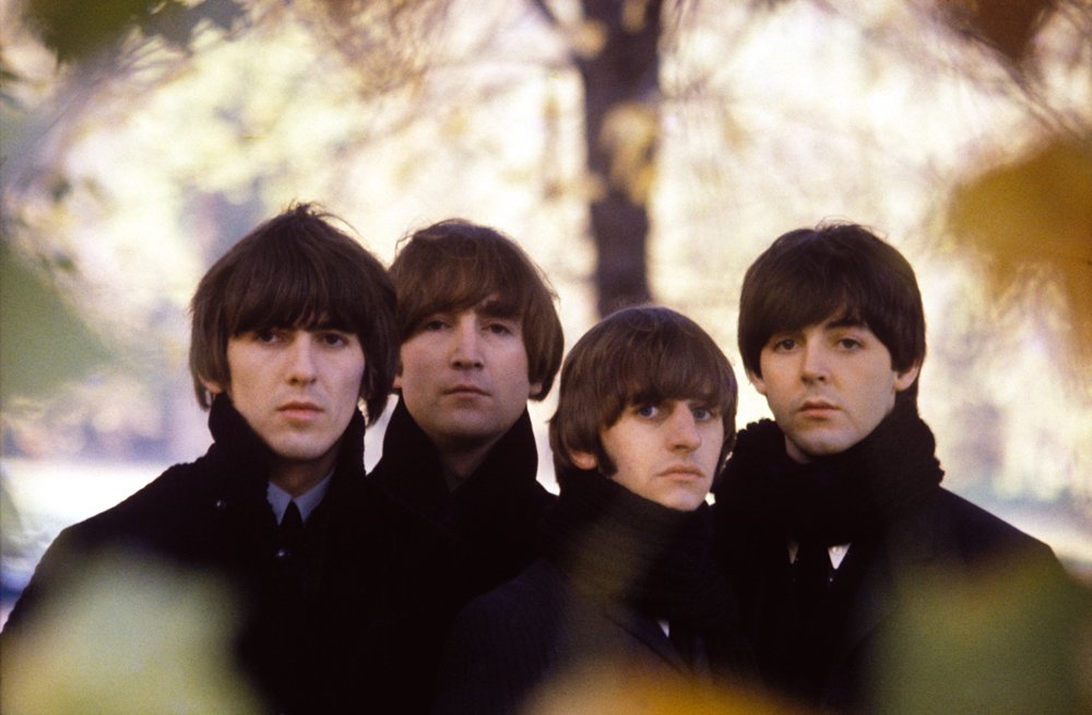 Photo session for the "Beatles For Sale" album cover