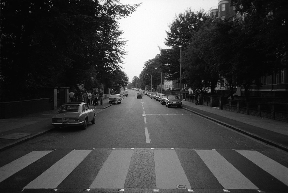 Empty Abbey Road crossing