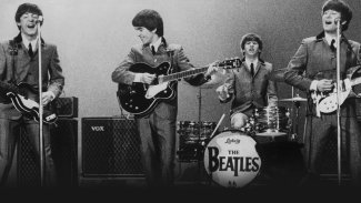 Beatles on stage in Washington DC