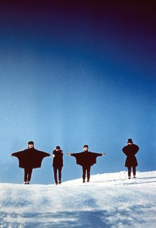 The Beatles in their film "Help!"