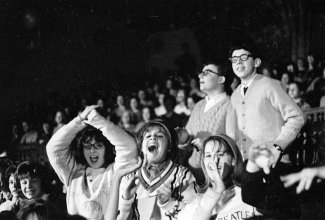 fans during the beatles on the ed sullivan show